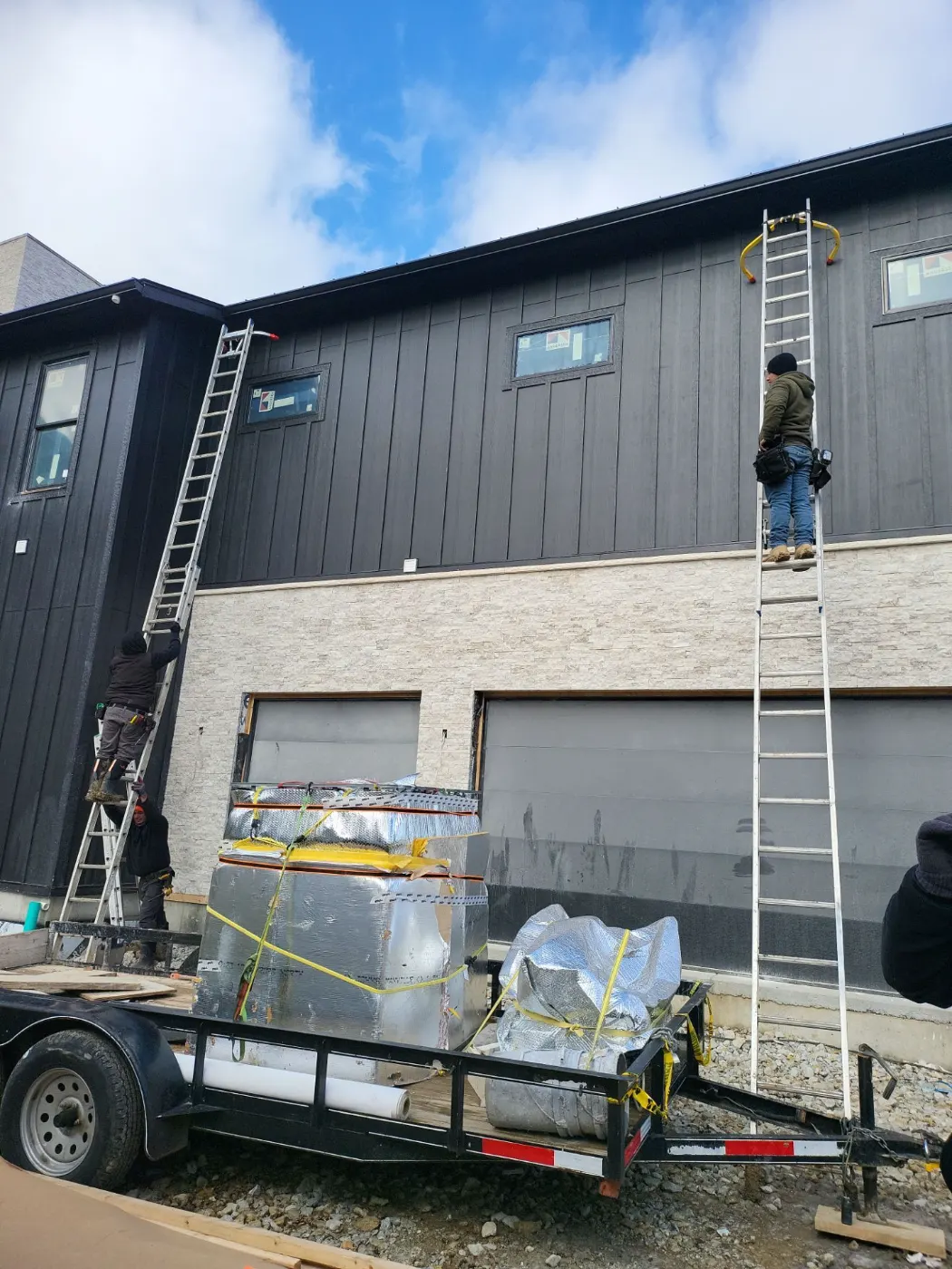 Storm-damaged siding documented in Summit Lakes